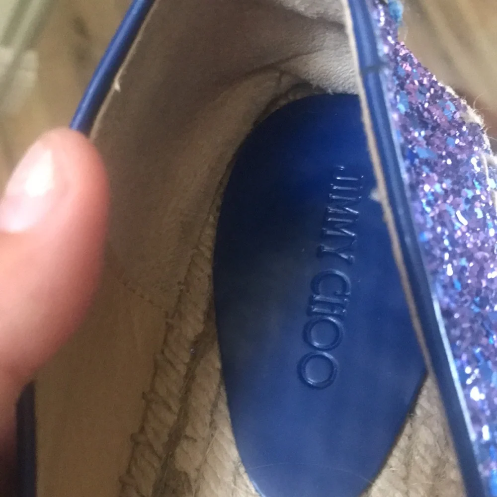 🛑 1 hour sale. Jimmy Choo, Like New, sparkle espadrilles - Picture 10 of 11